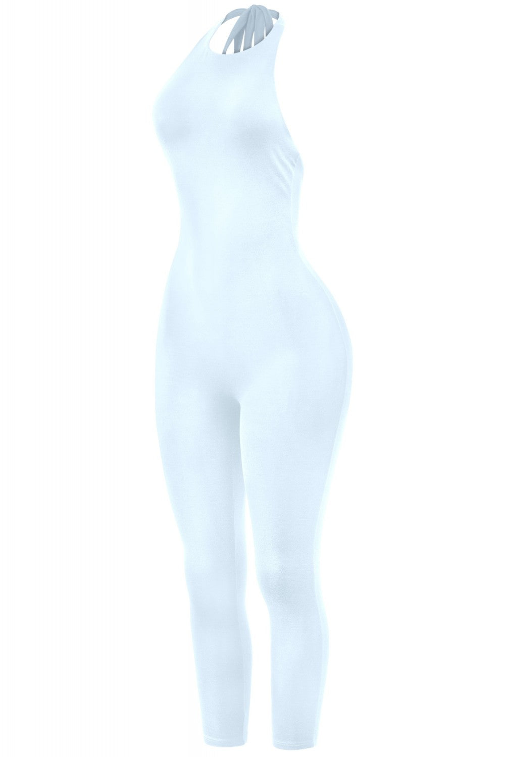Open Back Halter Jumpsuit