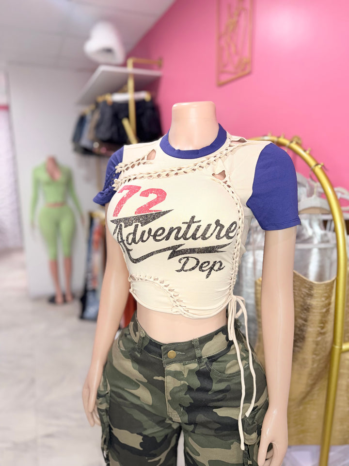 Adventure Dep Cropped Tee