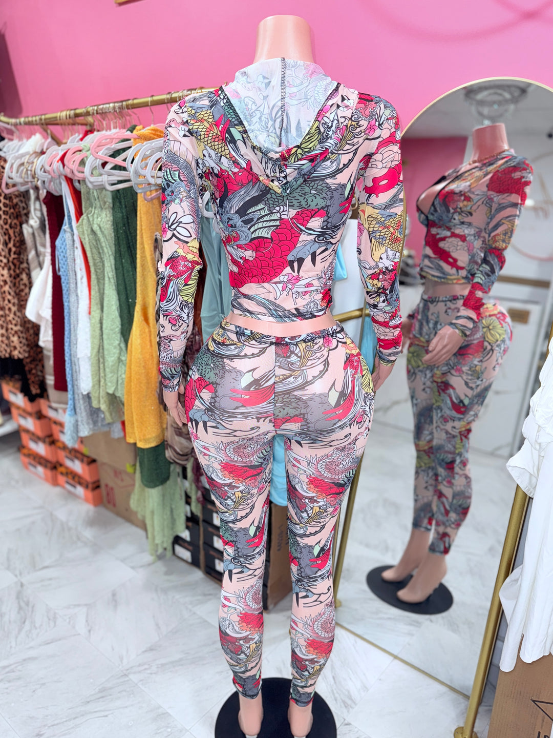 Koi Mesh Pants Set