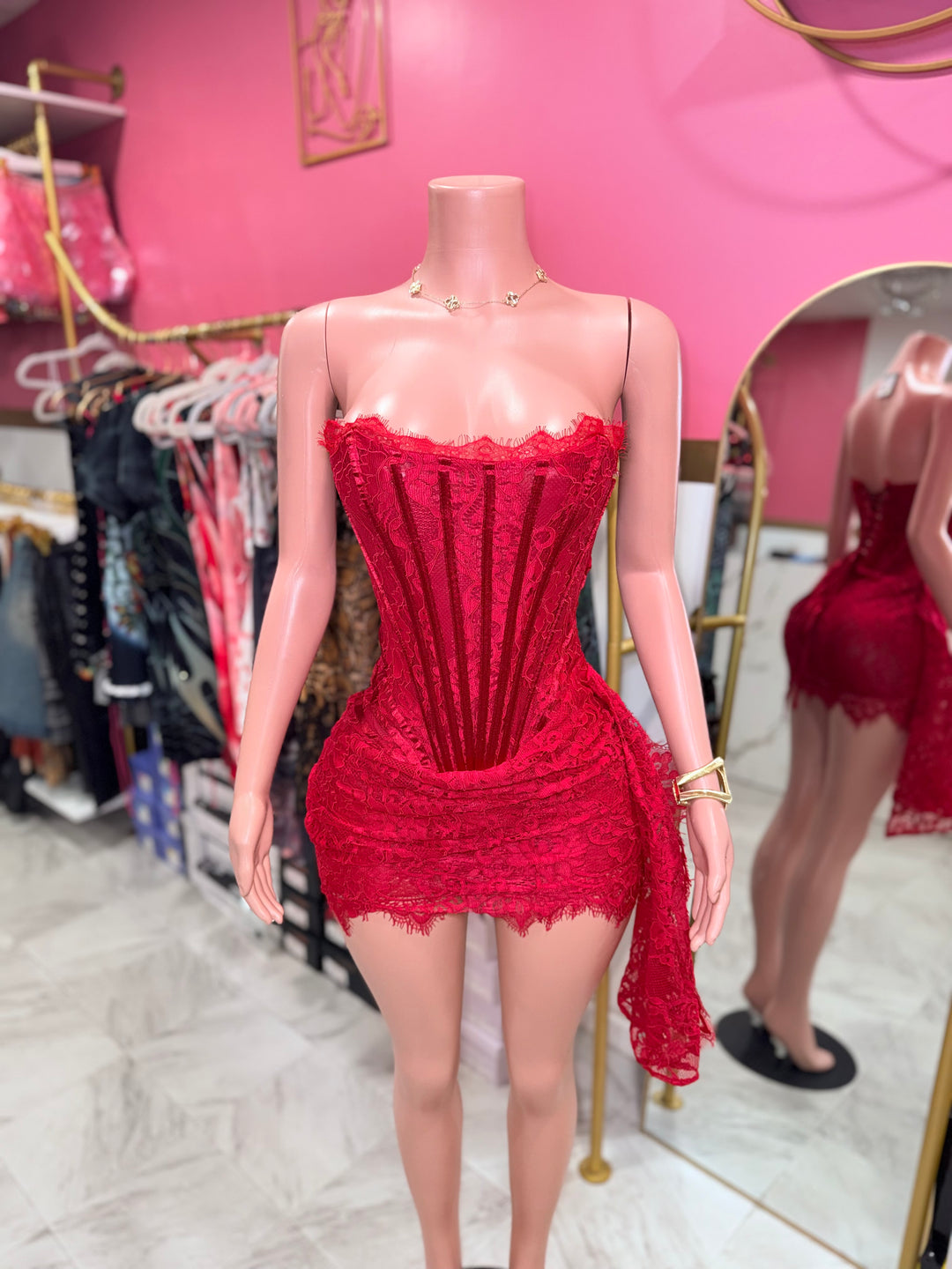 Bella Lace Corset Dress