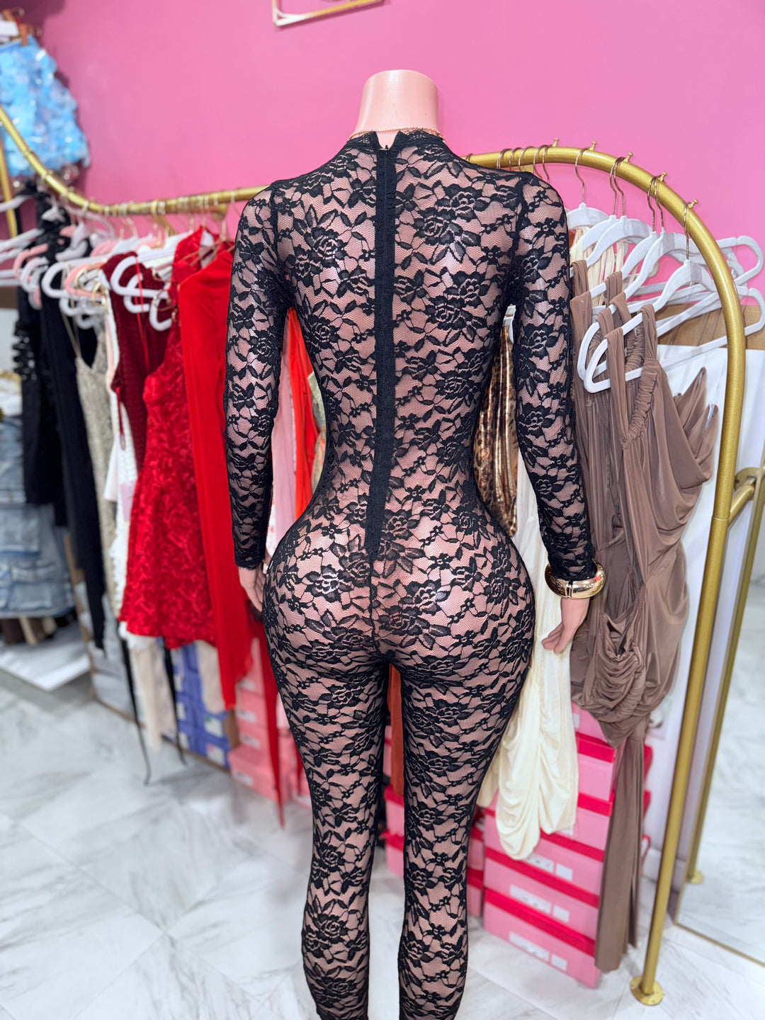 Jackie Lace Jumpsuit