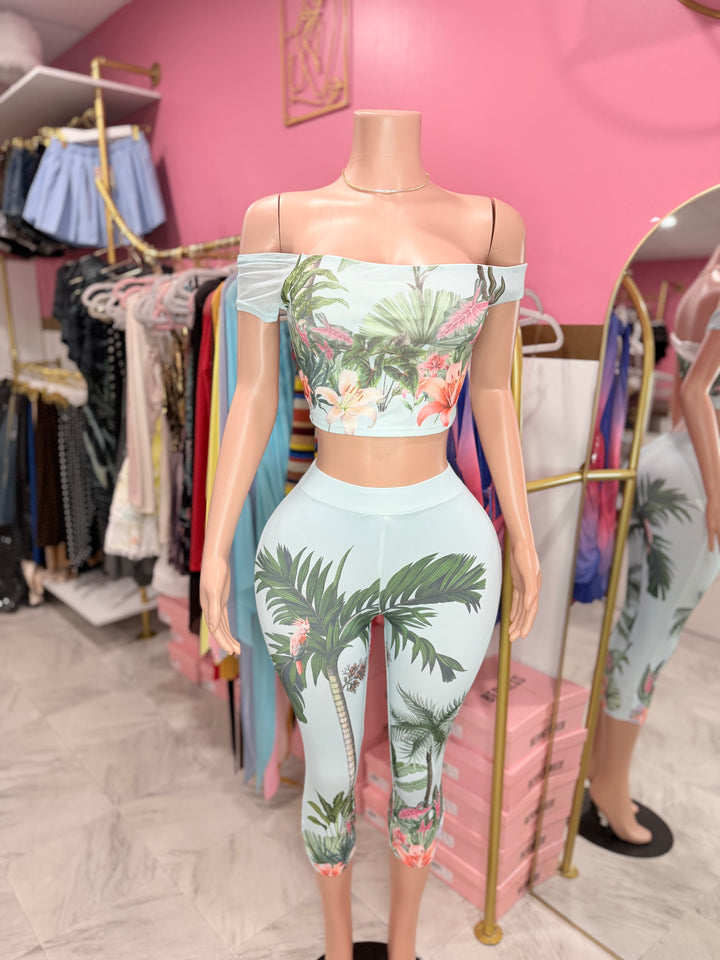 Tropical Feels Capri Set