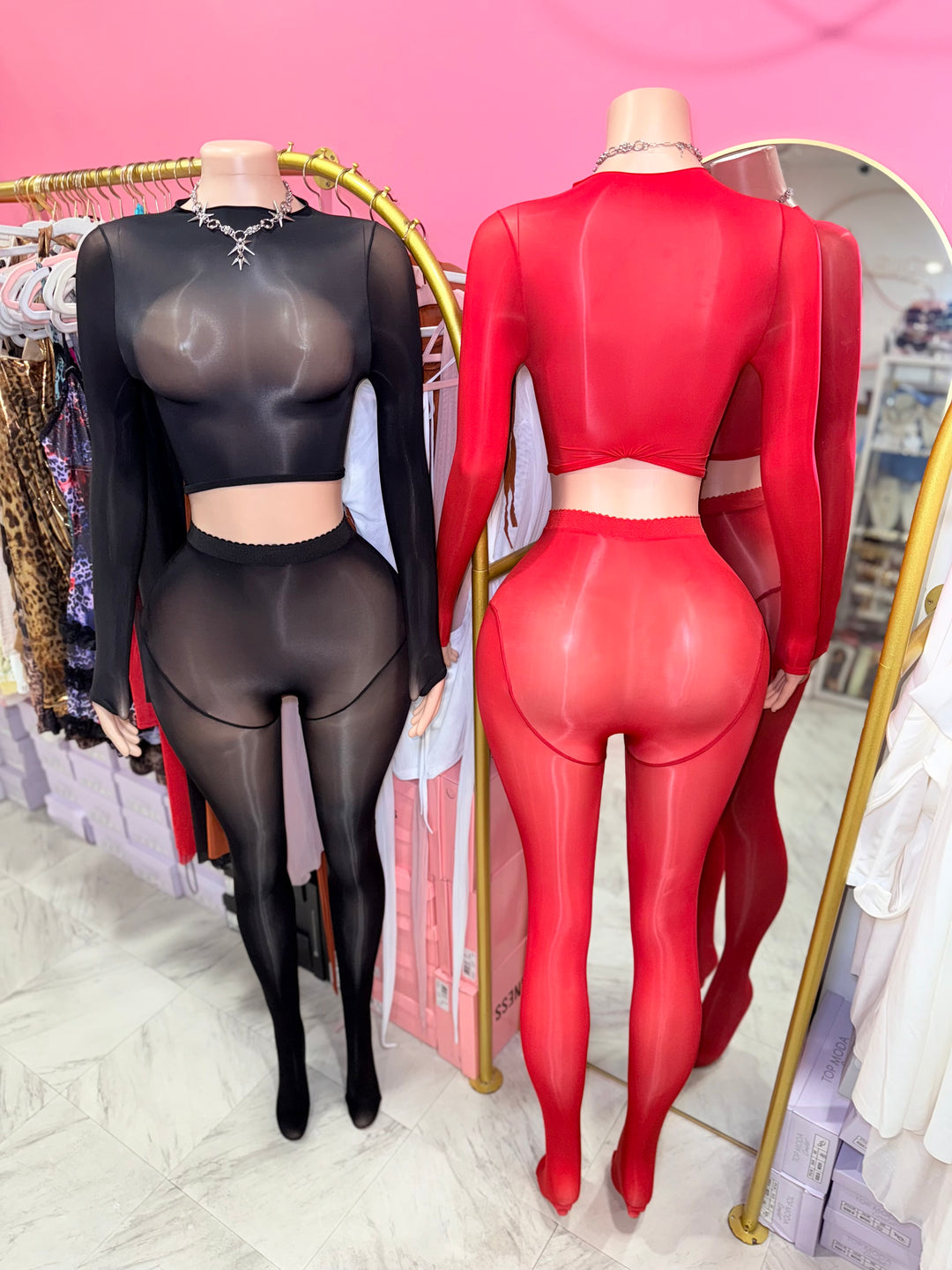 Nude Bodystocking Set