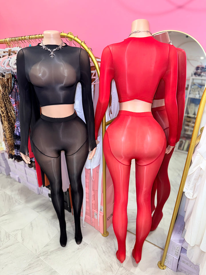 Nude Bodystocking Set