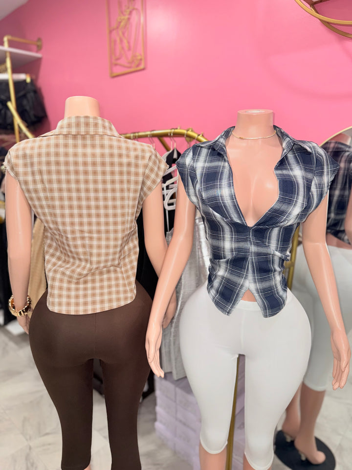 Fall in Love Plaid Top