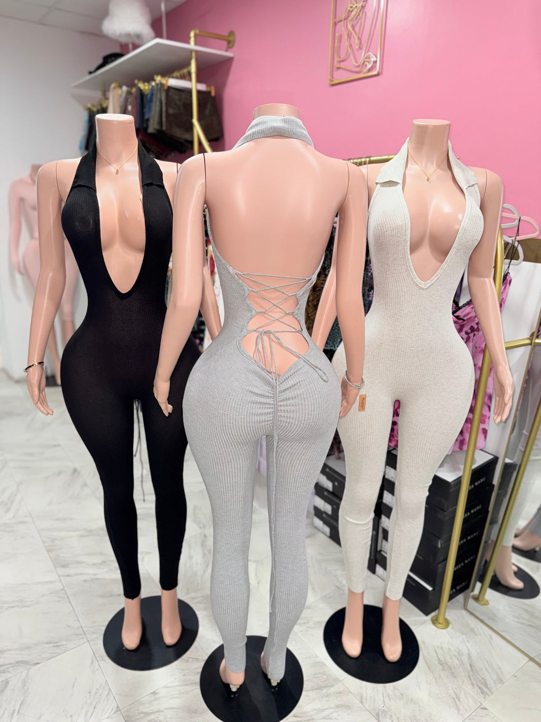 Jaya Ribbed Jumpsuit