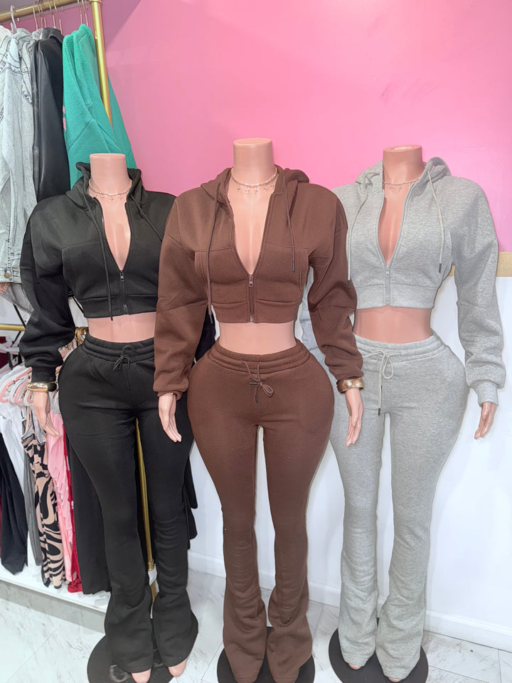 Fleece Zip-Up Set