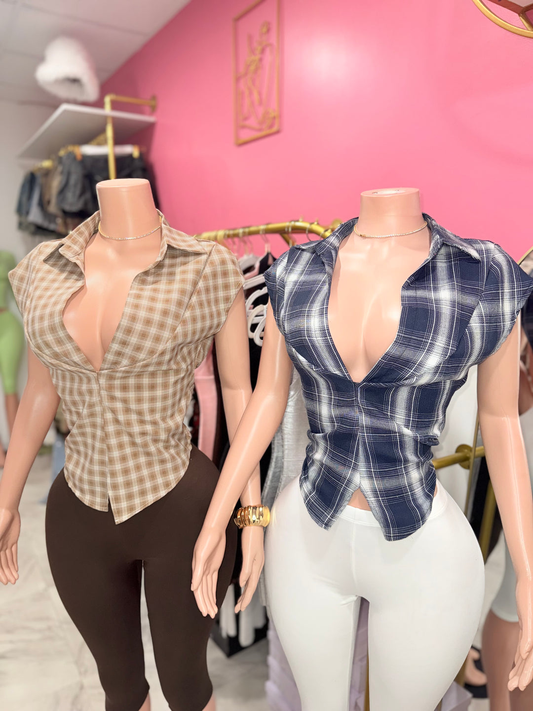Fall in Love Plaid Top