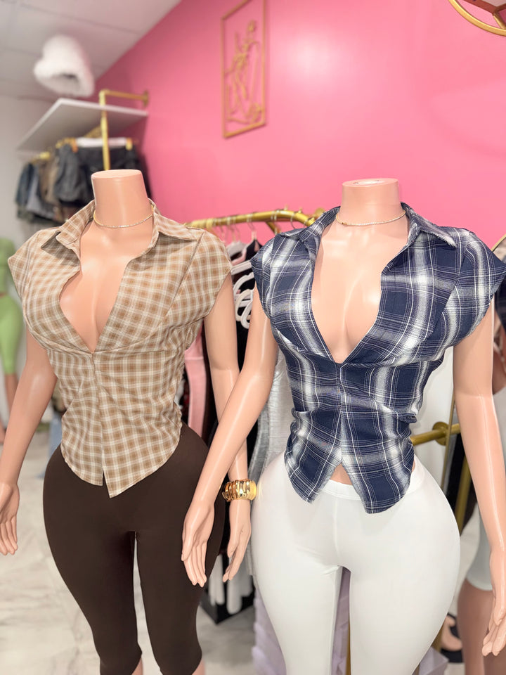 Fall in Love Plaid Top
