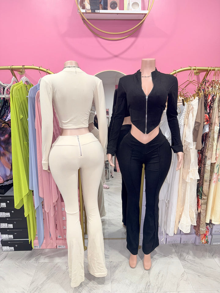 Ivori V-Cut Pants Set