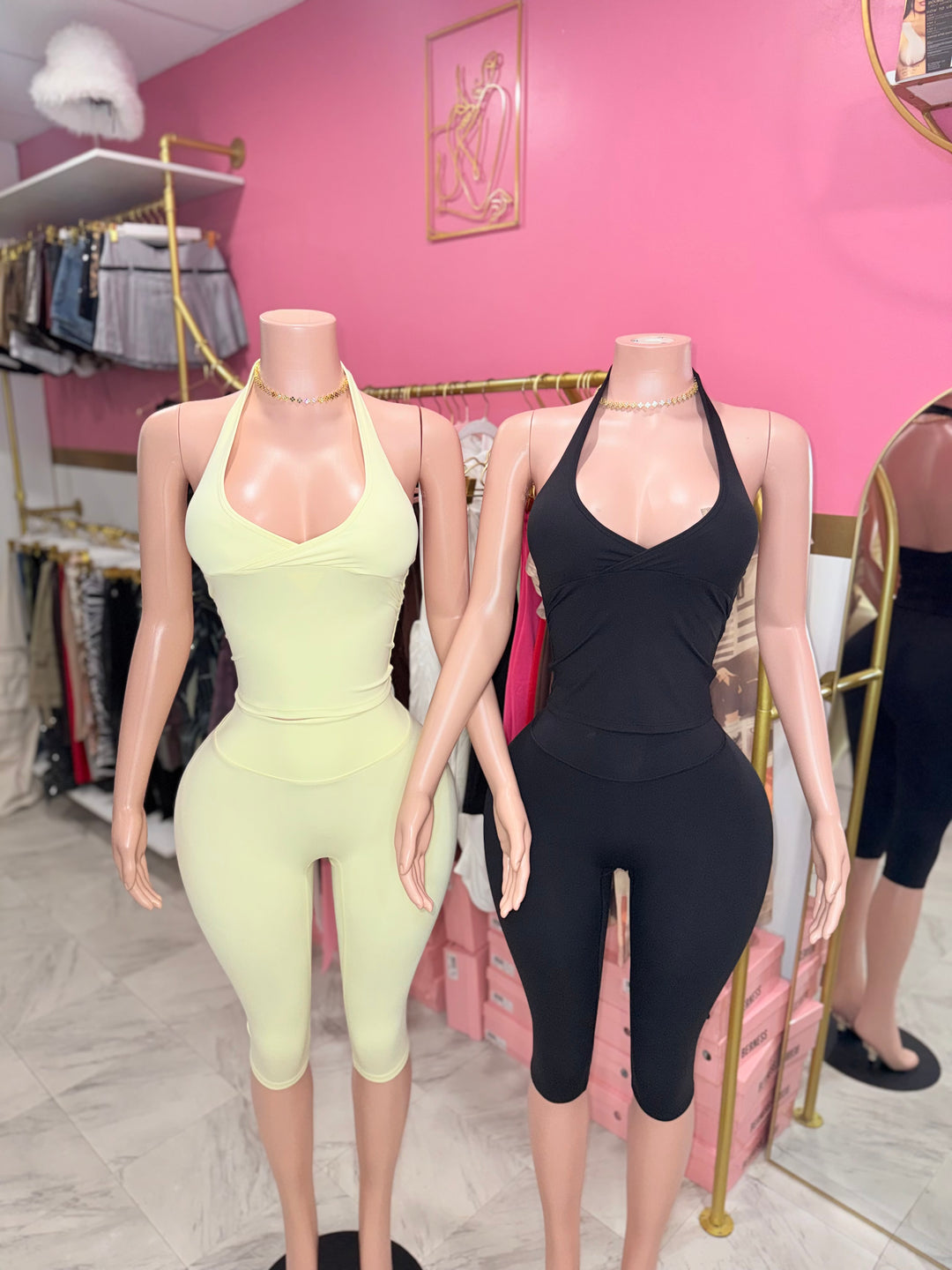 Active Halter Capri Set