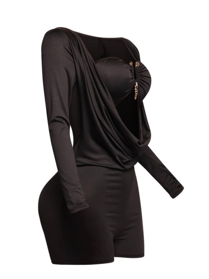 Fanci Cowl Neck Romper