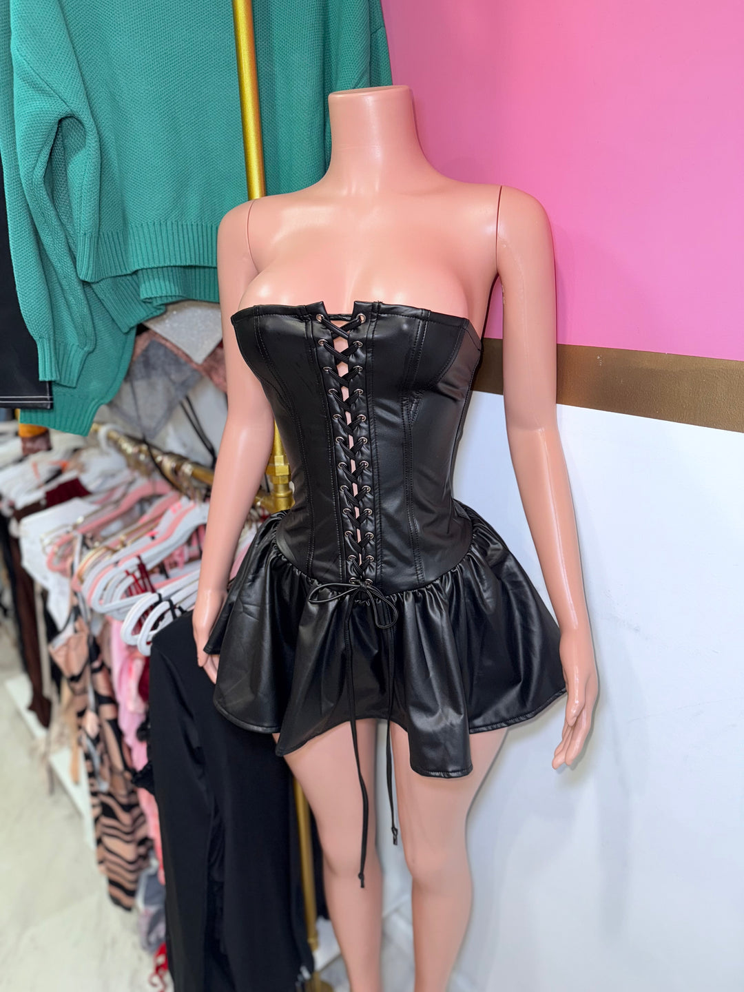 Baddie Leather Dress