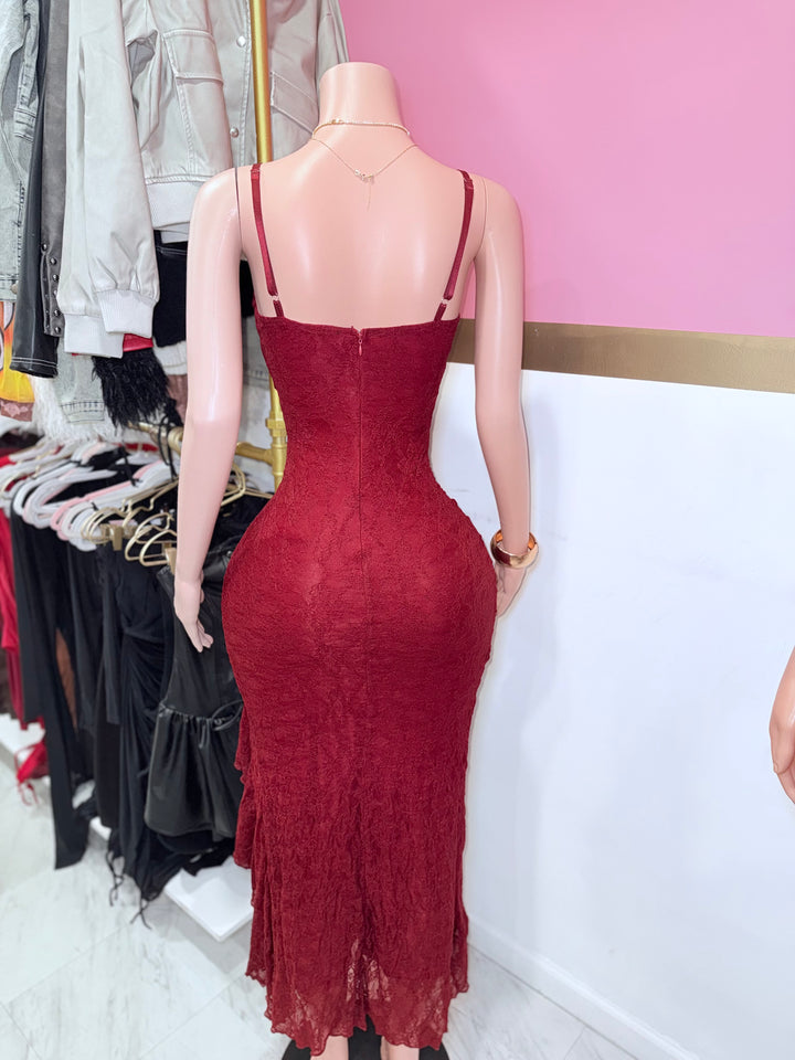 Rosa Lace Midi Dress