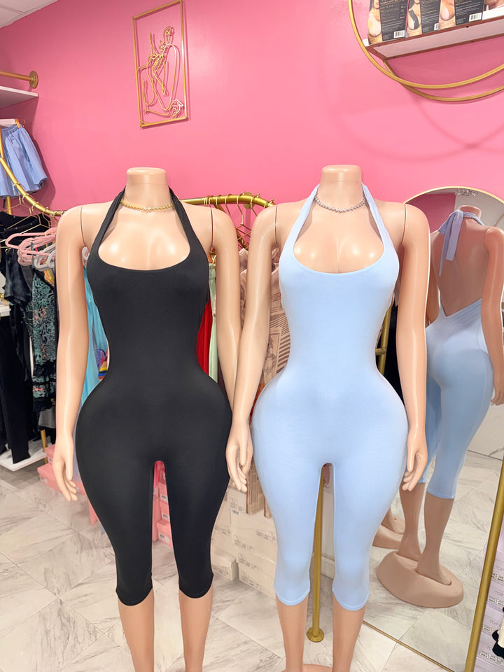 Shani Halter Capri Jumpsuit