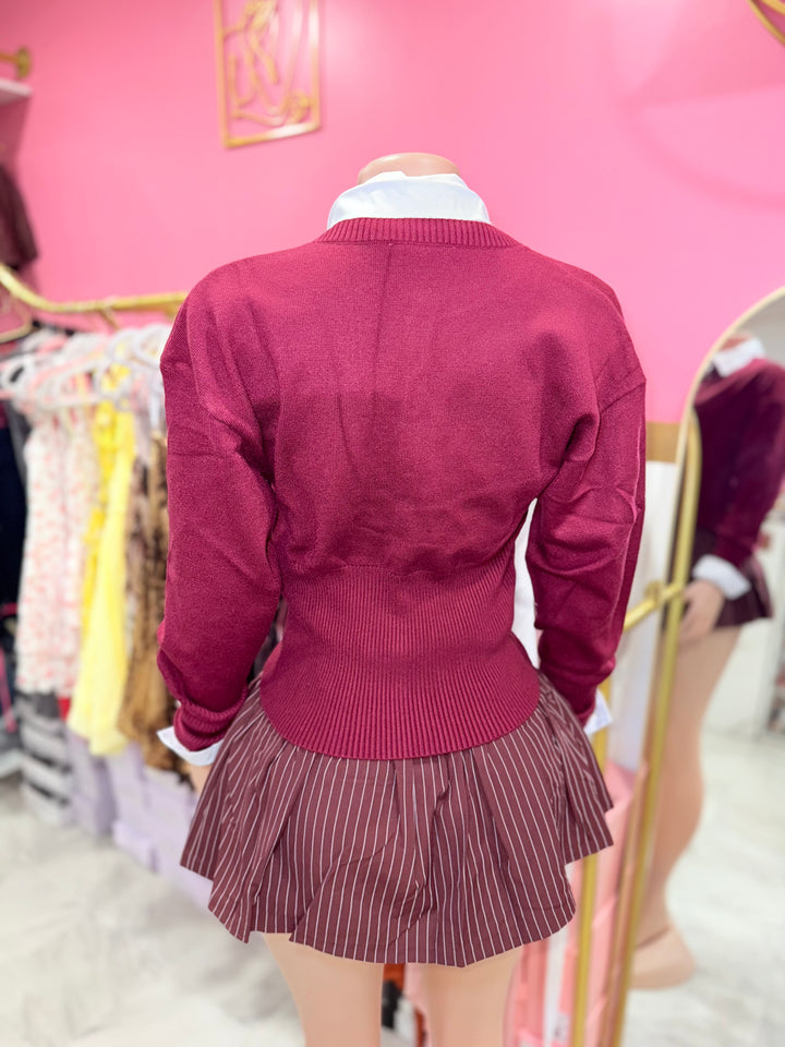 Cinched Cardigan Top