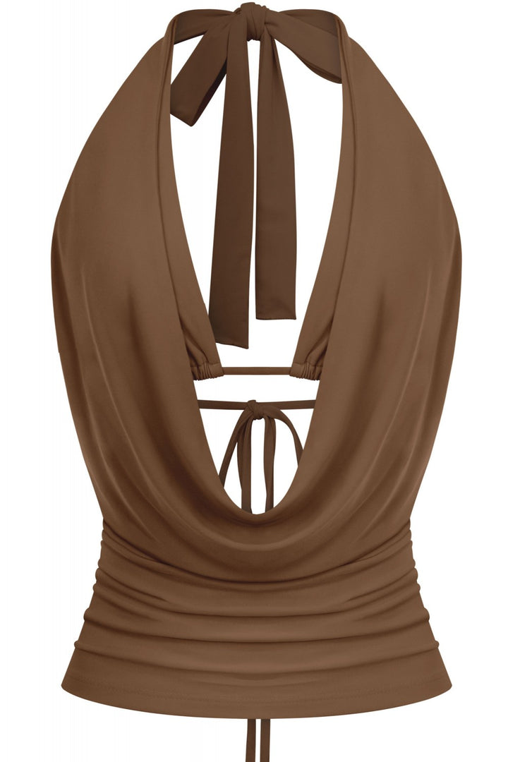 Halter Cowl Top