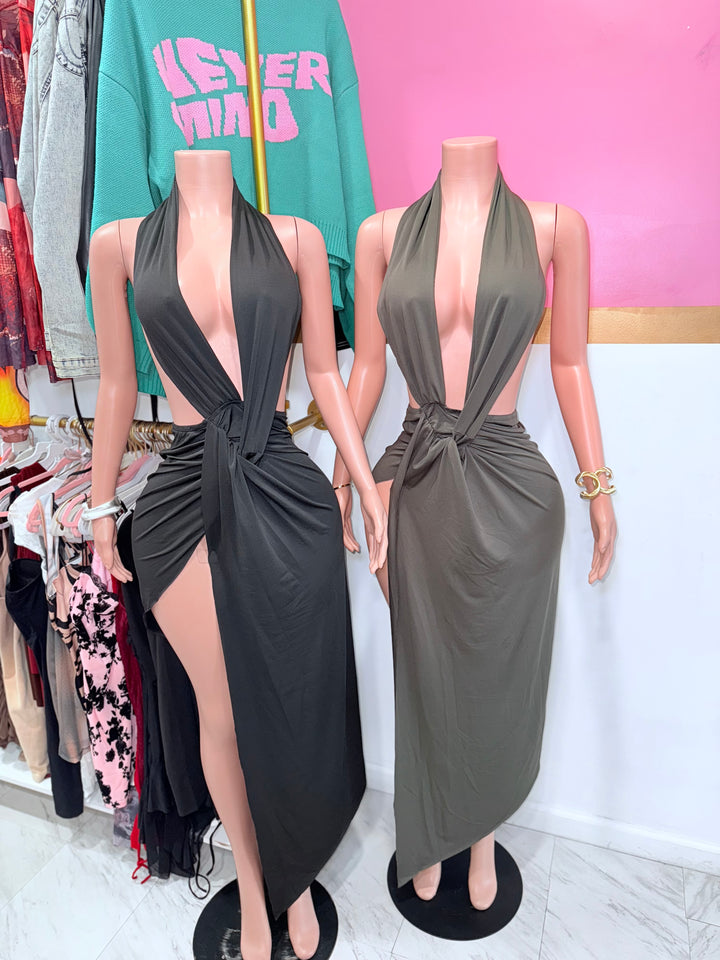 Elegant Halter Dress