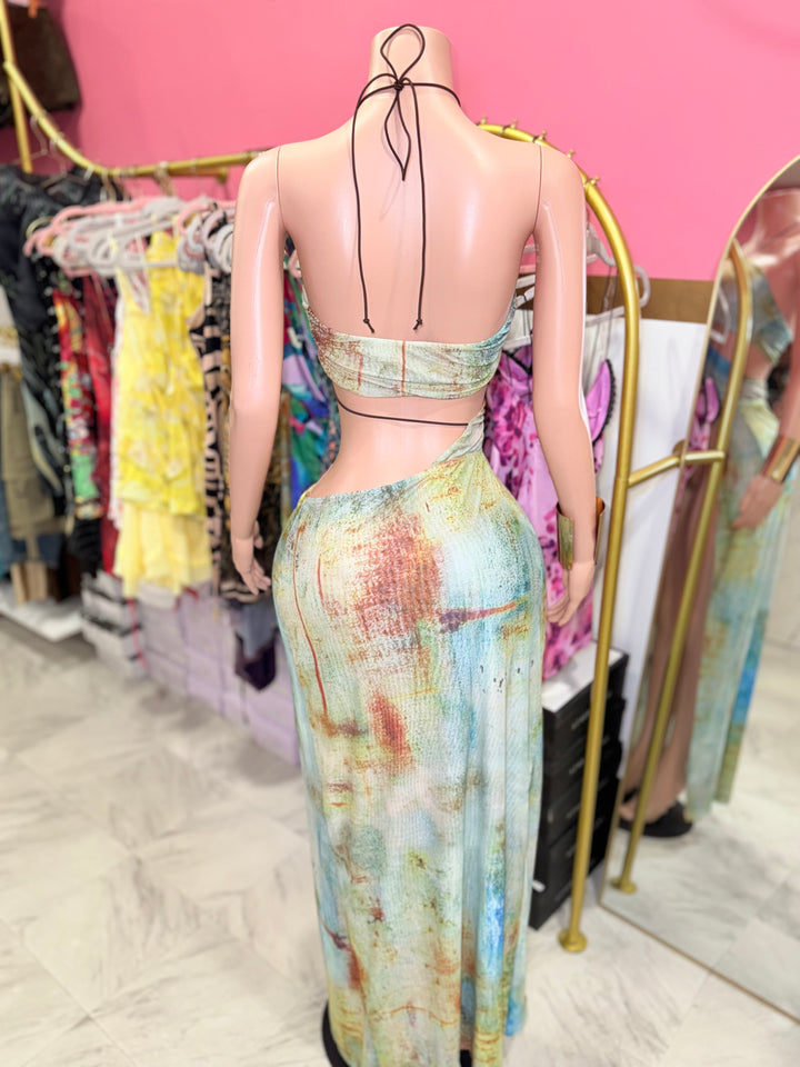 Mira Mesh Maxi Dress