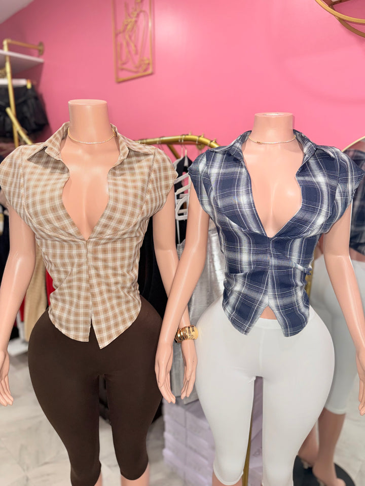 Fall in Love Plaid Top