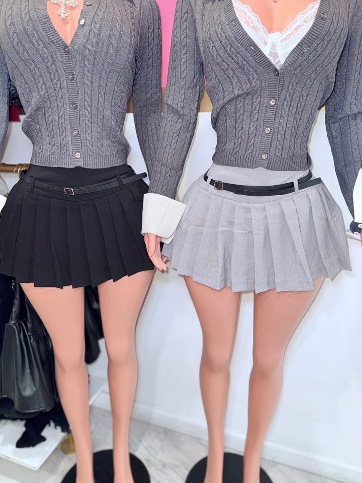 Quinn Pleated Mini Skirt