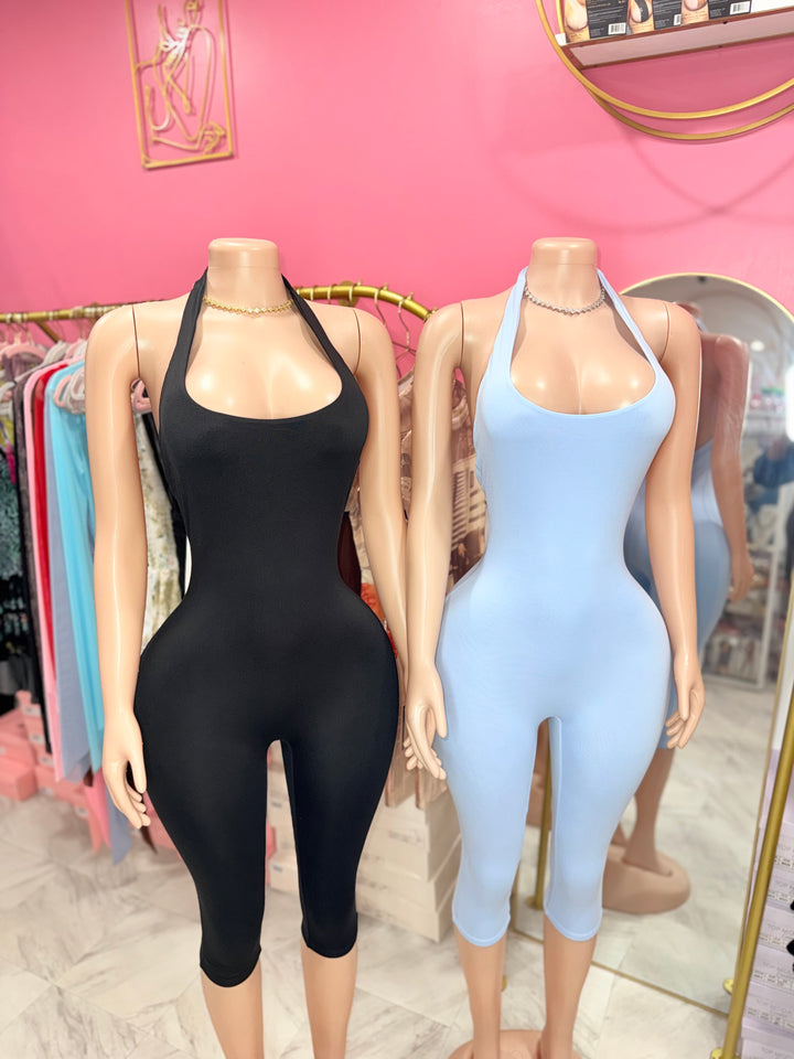 Shani Halter Capri Jumpsuit