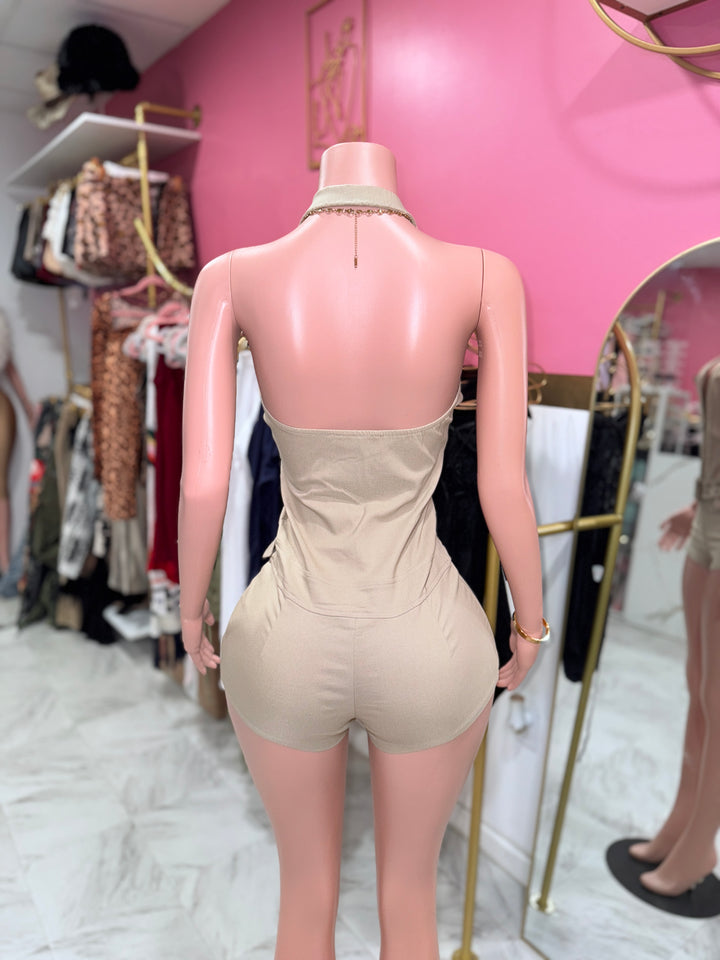 Belted Cargo Romper