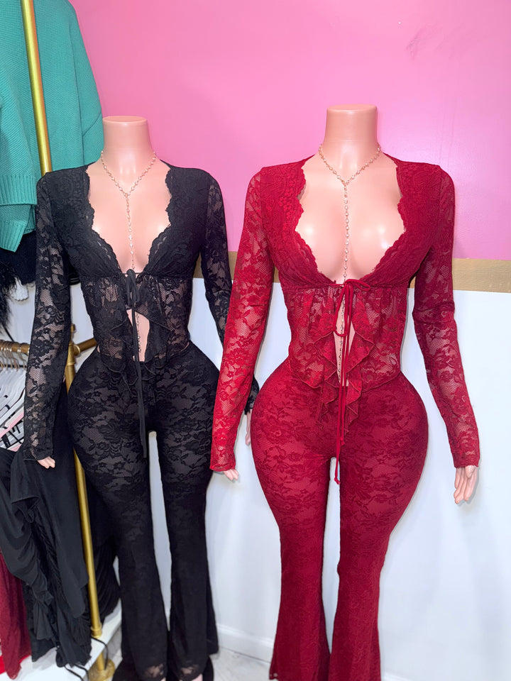 Eve Lace Pants Set
