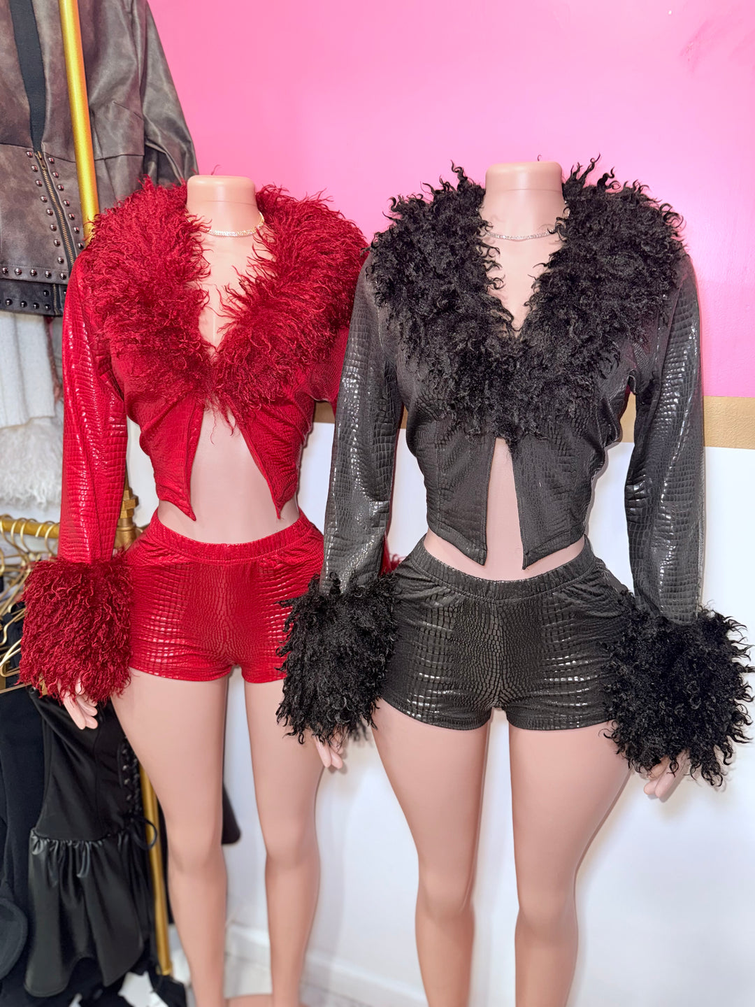 Lavish Croc Short Set