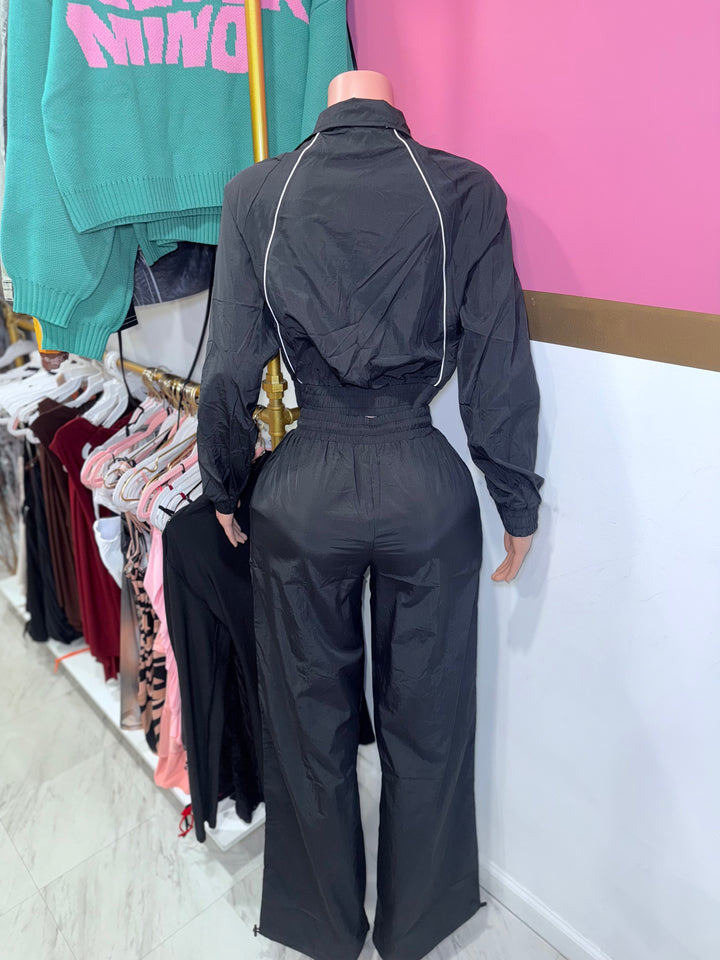 Cropped Tracksuit Set