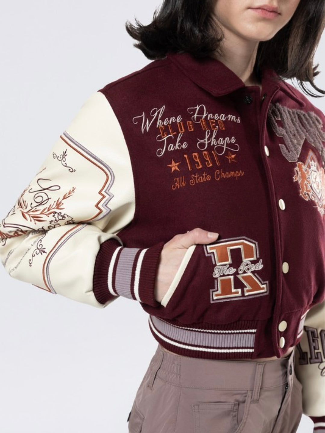 Legendary Crop Varsity Jacket