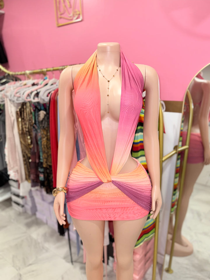 Meli Halter Mini Dress