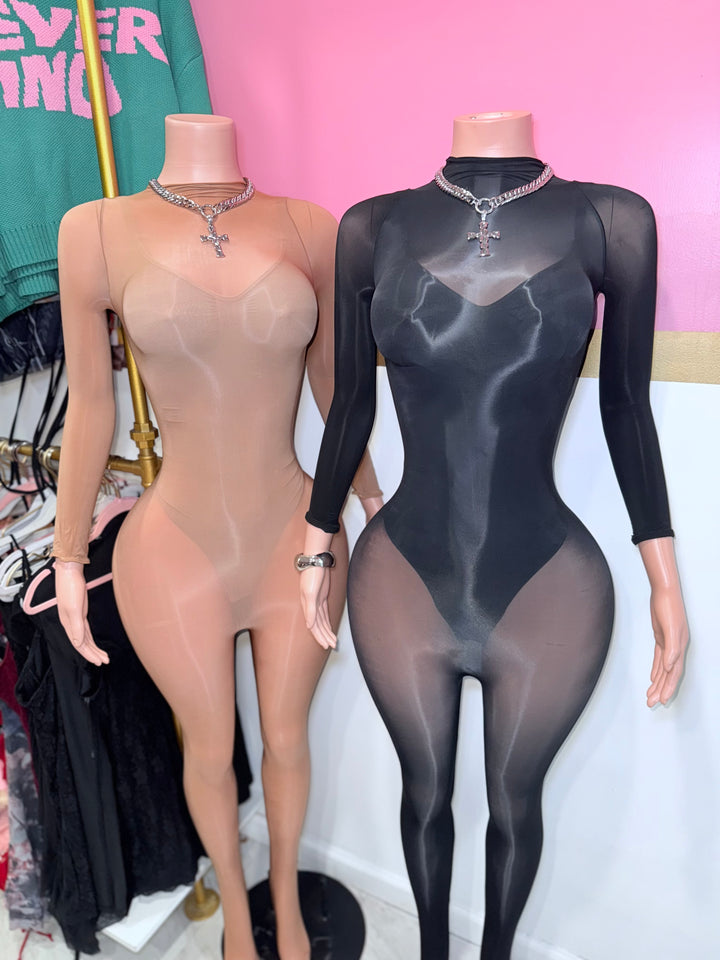 Nude Bodystocking Jumpsuit