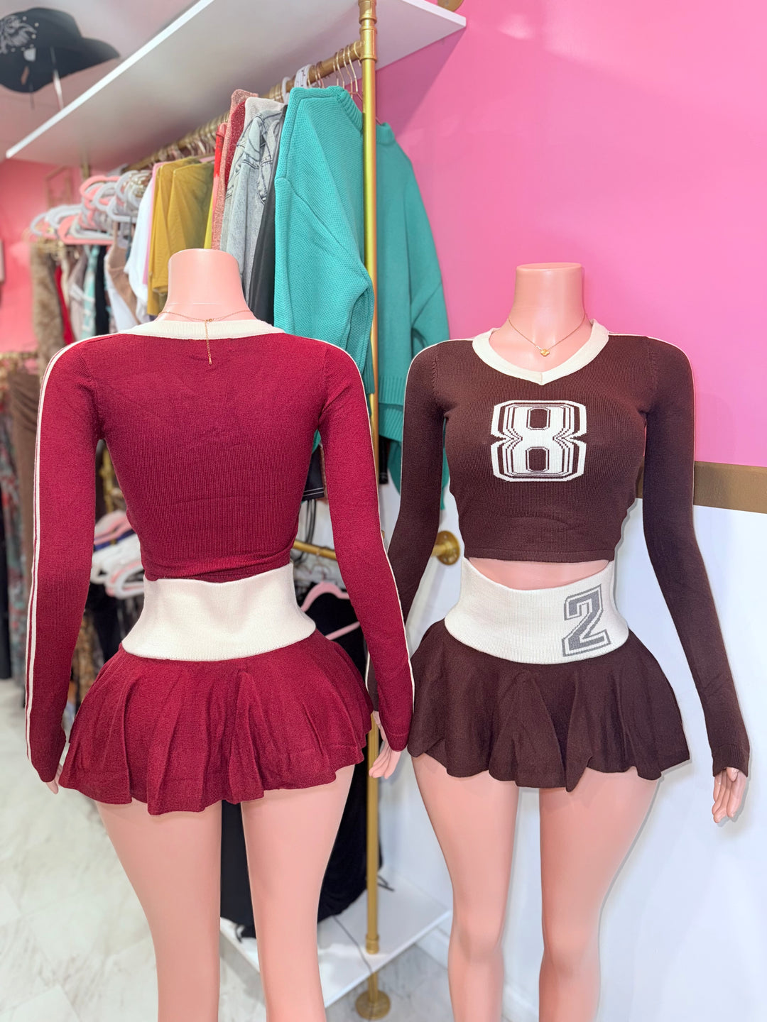 #82 Sweater Skirt Set