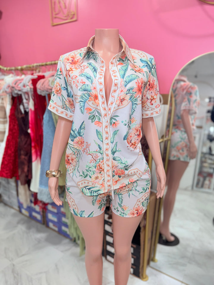 Tropical Destination Short set