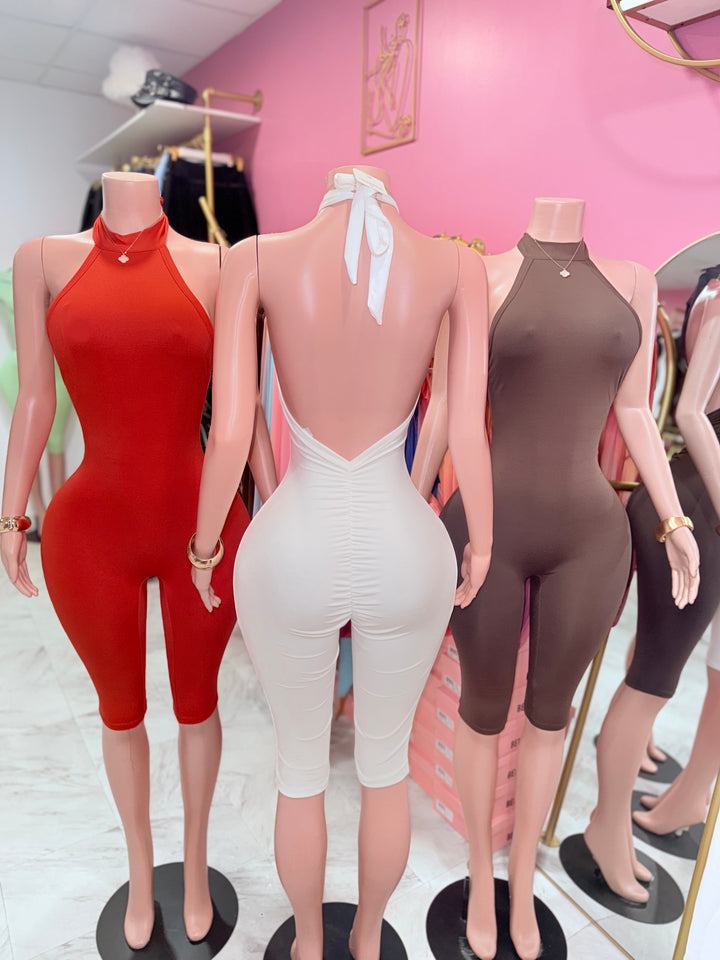 Chrissy Halter Capri Jumpsuit