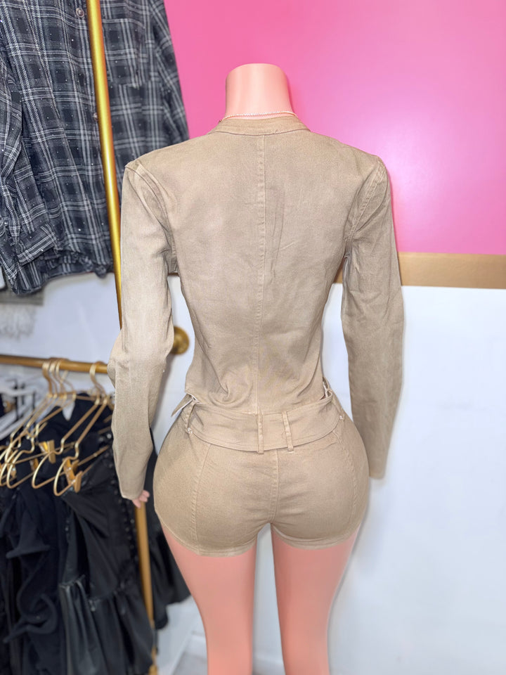 Heavy Metal Long Sleeve Set (Khaki)