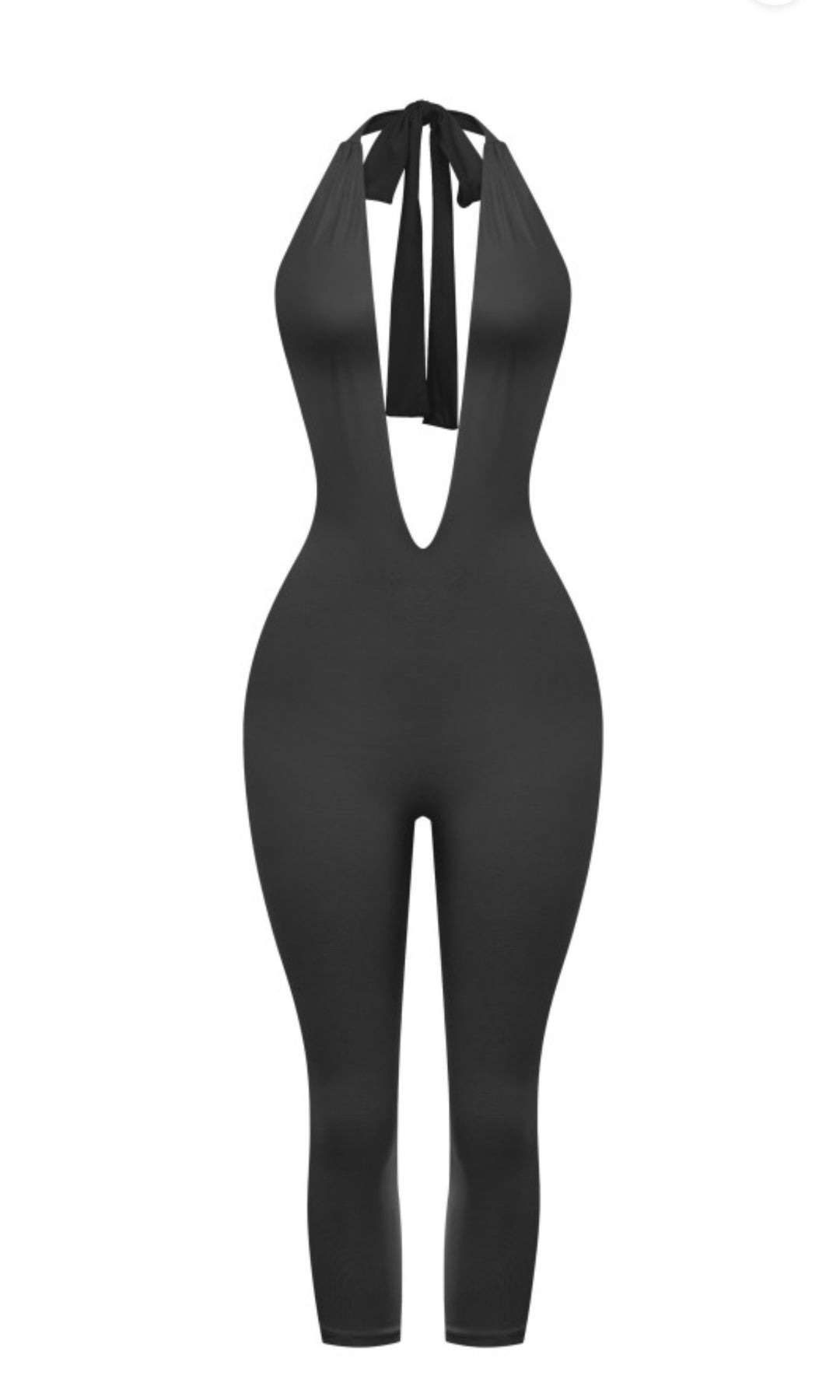 Deep V Halter Jumpsuit