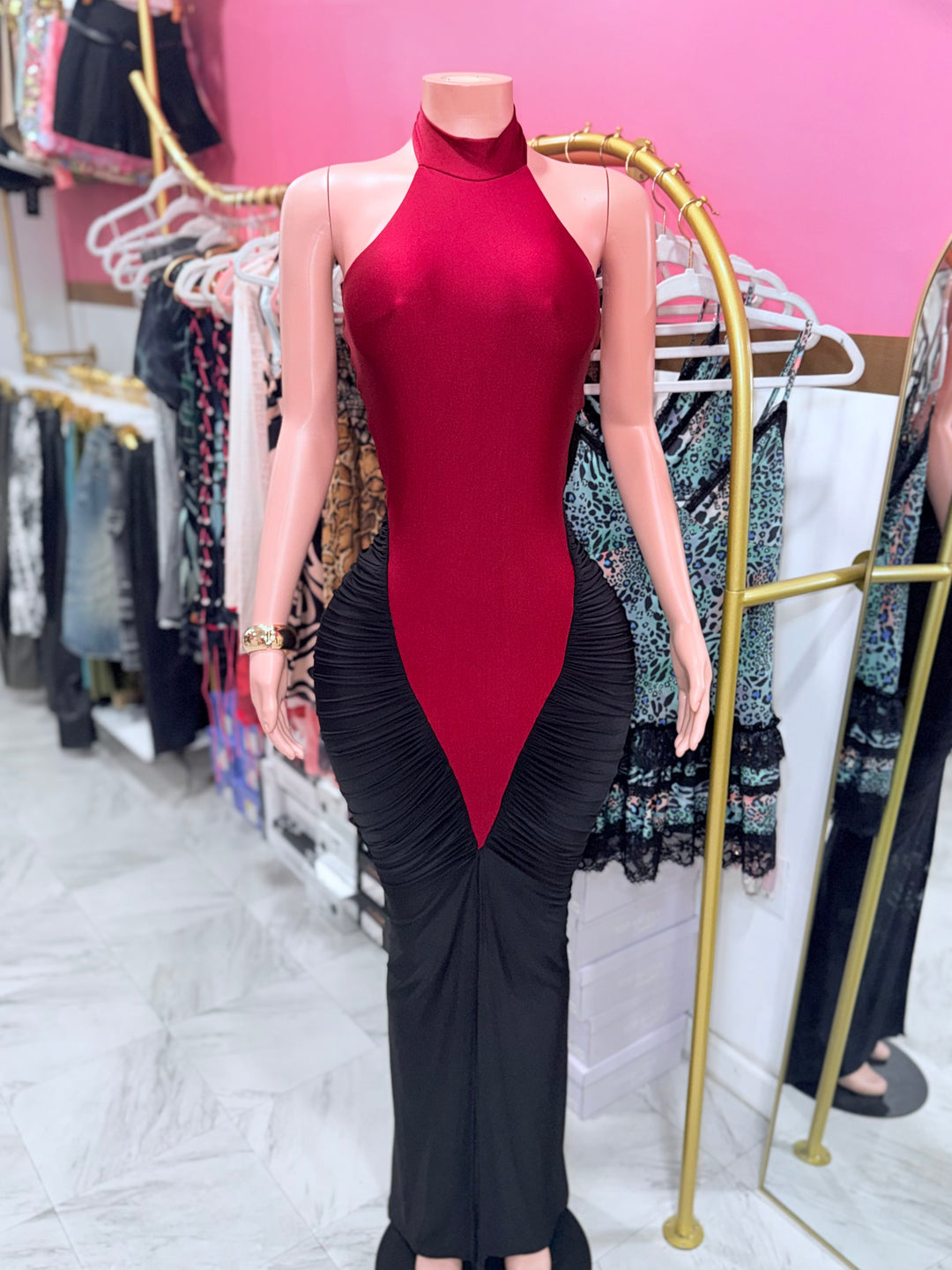 Viva Halter Maxi Dress