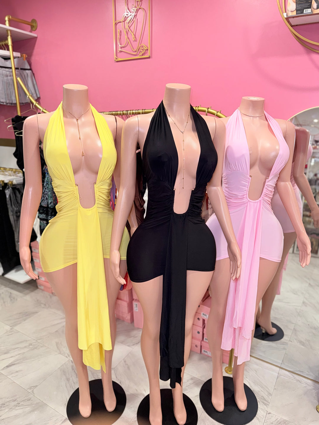 Naomi Halter Mini Dress