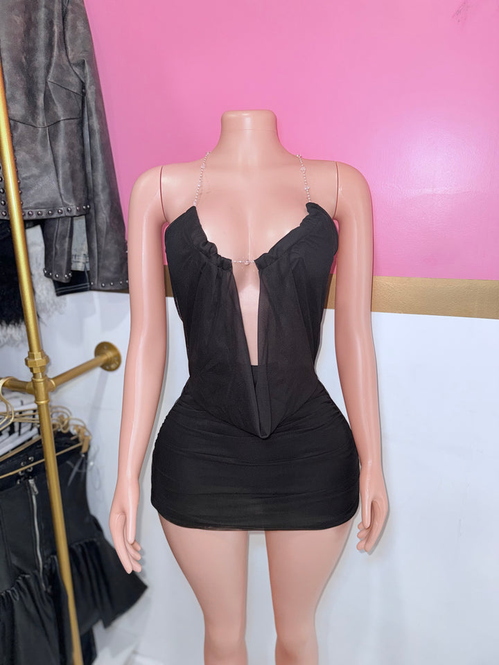 Mona Mesh Mini Dress