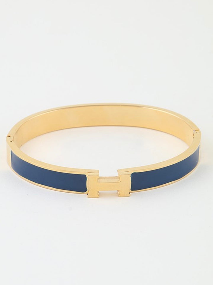 Gold H Bracelet