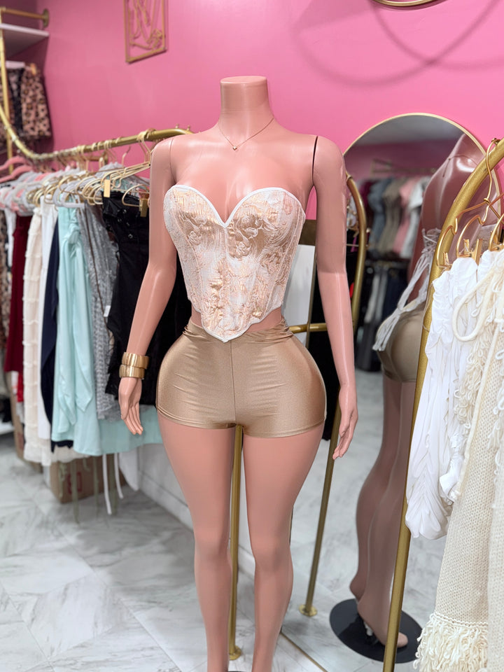 Golden Corset Set