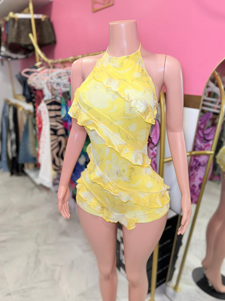 Daisy Ruffle Mini Dress