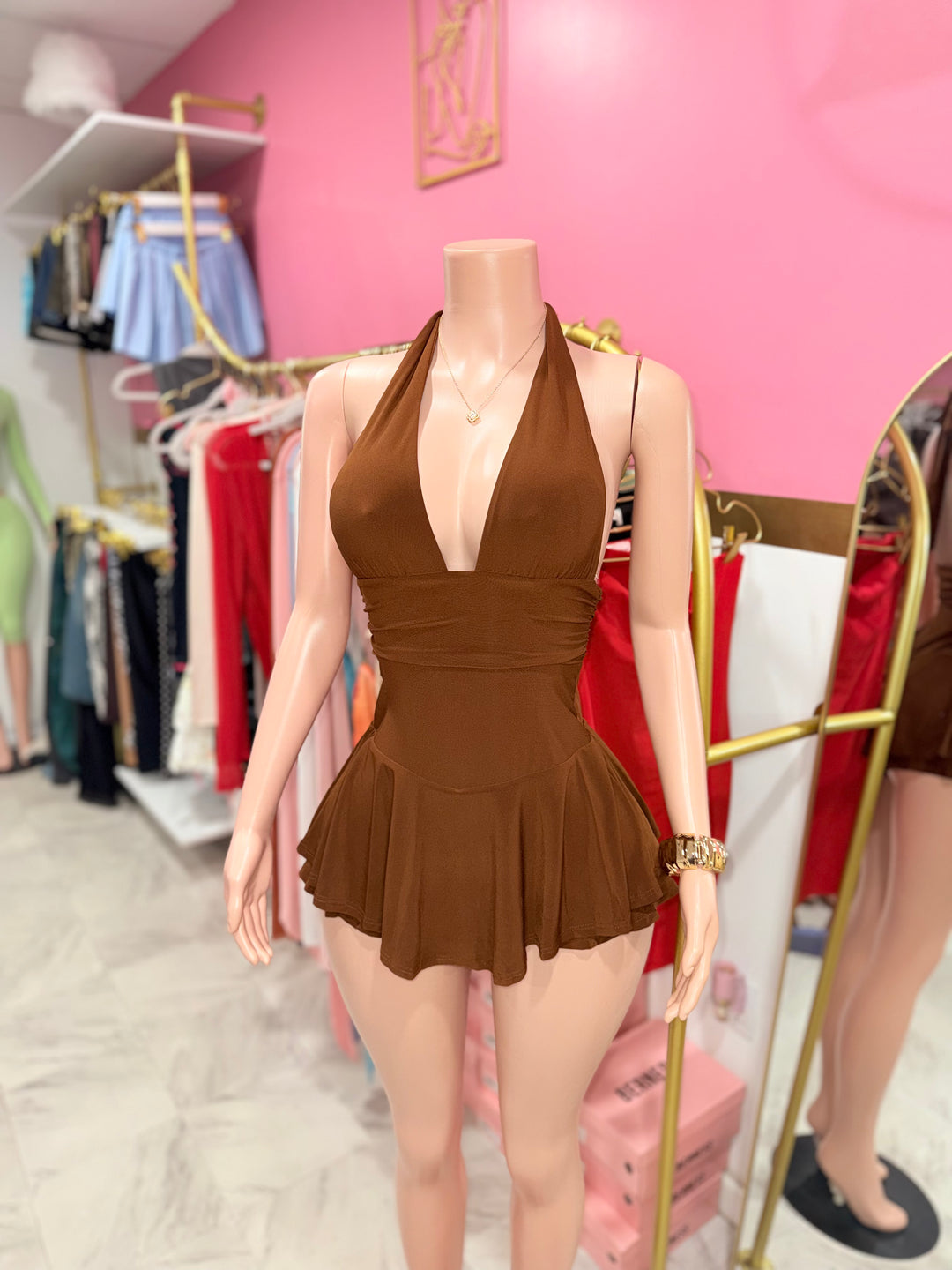 Lisa Halter Mini Dress