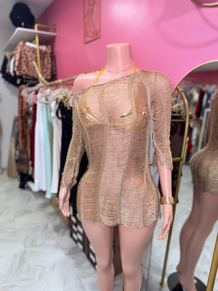Golden Girl Cover-Up Dress