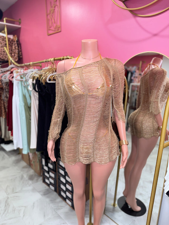 Golden Girl Cover-Up Dress