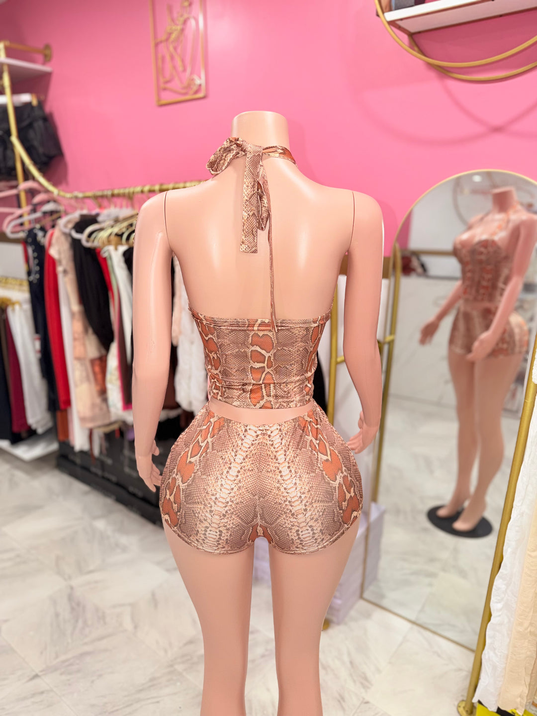 Snakeskin Short Set