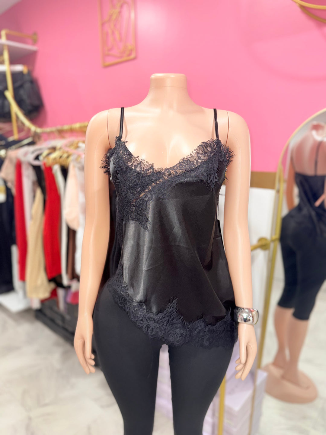 Asymmetrical Lace Trim Top