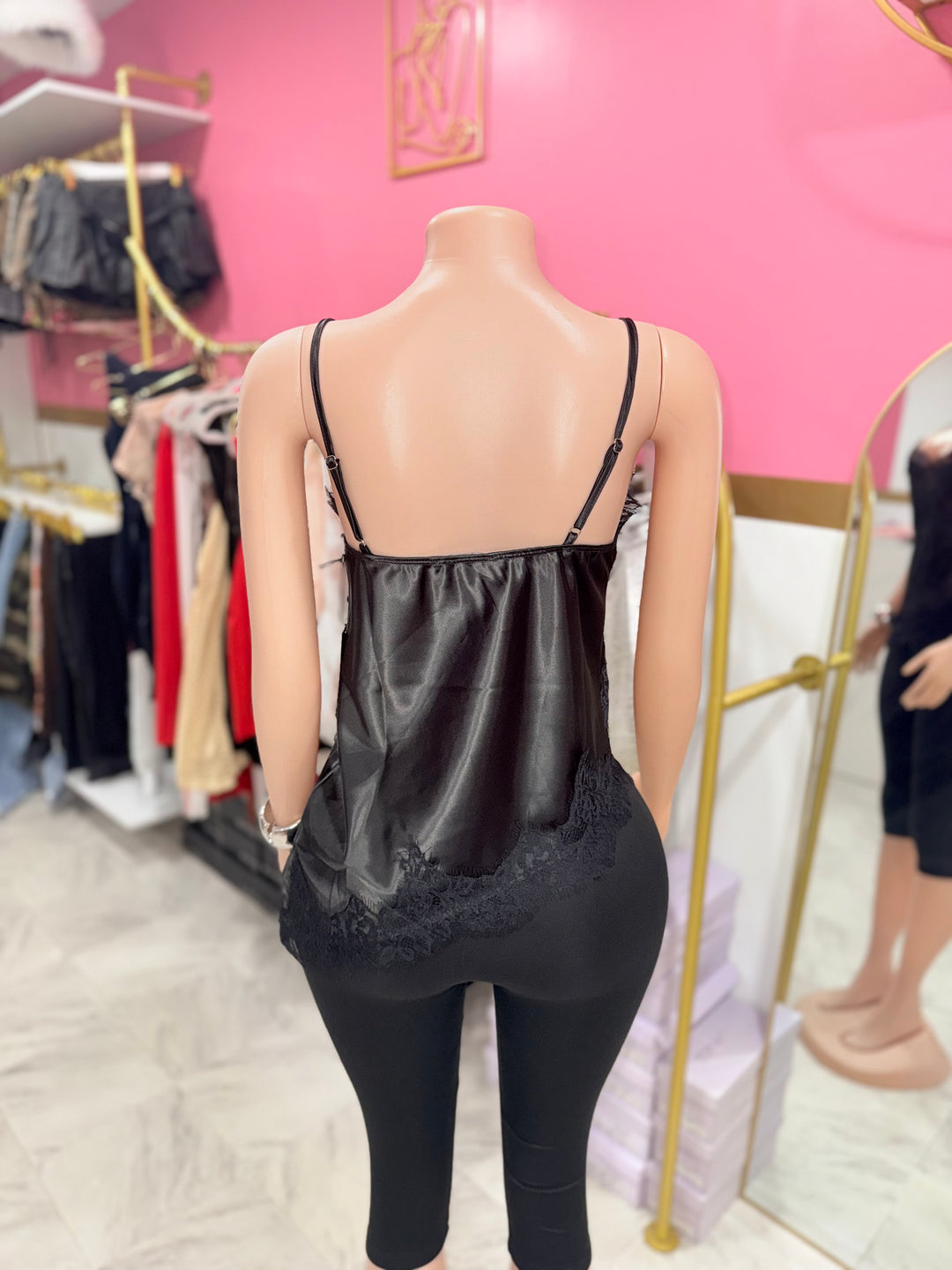 Asymmetrical Lace Trim Top